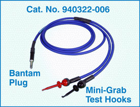 Bantam Plug to two mini-grab test hooks / 940322-006